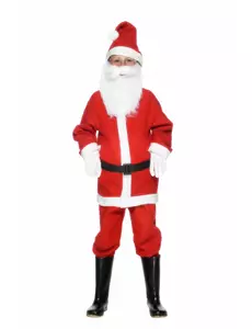 Déguisement Père Noël garçon, Taille: 4–6 ans (115/128 cm)