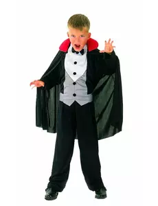 Déguisement vampire chic garçon Halloween, Taille: 4–6 ans(110–120 cm)