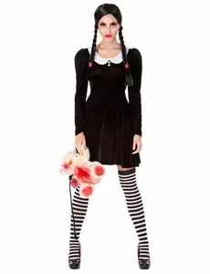 Déguisement écolière macabre femme, Taille: X-Small/Small
