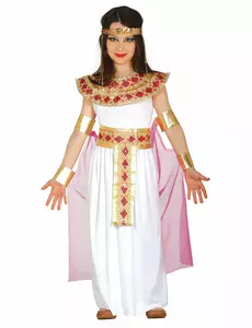 Déguisement égyptienne rose et or fille, Taille: 5–6 ans (110–115 cm)