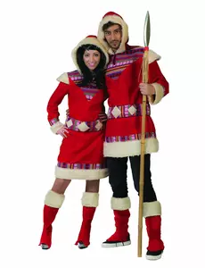 Déguisement inuit Nanook homme, Taille: Medium/Large