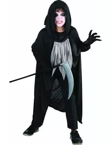 Déguisement faucheur enfant Halloween, Taille: 10–12 ans (130–140 cm)