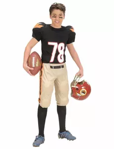 Amerikaans football speler pak voor jongens, Maat: 11–13 jaar (158 cm)