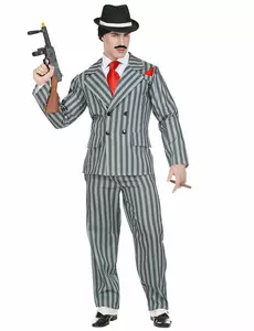 Vermomming van New Yorkse gangster voor mannen, Maat: Small