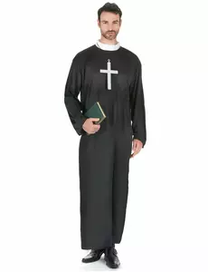 Priester kostuum voor mannen - Grote maten