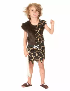 Déguisement enfant des cavernes enfant, Taille: 3–4 ans (S)