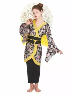 Japanse kostuum voor meisjes, Maat: 4–6 jaar (110–120 cm)