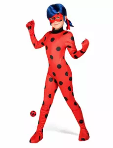 Ladybug Miraculous™ kostuum voor kinderen, Maat: 6–8 jaar (125–135 cm)