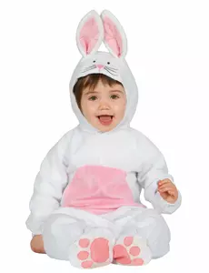 Déguisement lapin blanc et rose bébé, Taille: 18–24 mois (89–93cm)