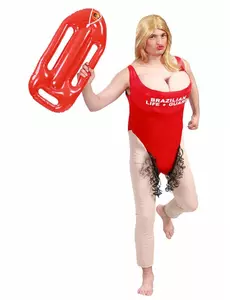 Déguisement lifeguard humoristique homme, Taille: Medium (48–50)