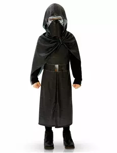 Kylo Ren kostuum deluxe voor kinderen - Star Wars VII™, Maat: 7–8 jaar (122 tot 128 cm)