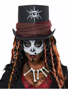 Voodoo magiër kostuum voor vrouwen, Maat: Large (42/44)