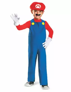 Mario™verkleedkostuum voor kinderen, Maat: 3–4 jaar (97–109 cm)