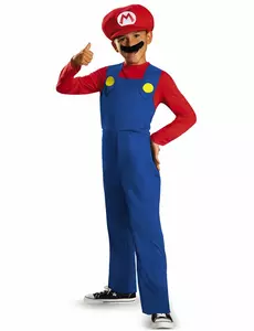 Mario™ kostuum voor kinderen, Maat: 5–6 jaar (109–126 cm)