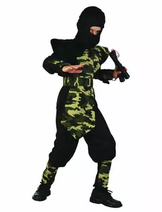 Déguisement ninja militaire plastron garçon, Taille: 4–6 ans (110–120 cm)