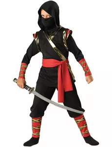 Déguisement Ninja pour enfant, Taille: 10 ans (137–140 cm)