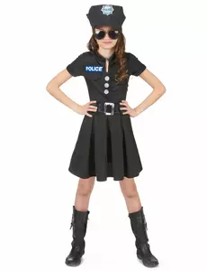 Politie pak voor meisjes, Maat: 4–6 jaar (110–120 cm)