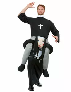 Déguisement à dos de religieuse adulte