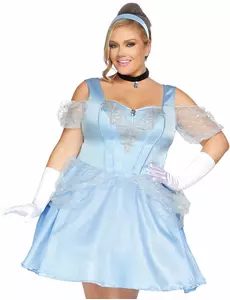 Déguisement princesse bleue grande taille femme, Taille: X-Large/XX-Large (48–52)