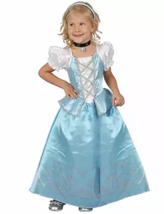 Déguisement princesse bleue et blanche fille, Taille: 3–4 ans (92–104 cm)