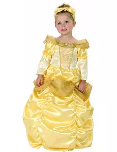 Déguisement princesse dorée fille