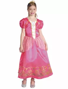 Déguisement princesse rose fille, Taille: 3–4 ans (92–104 cm)