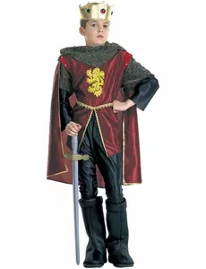 Déguisement roi chevalier garçon, Taille: 5–7 ans (128 cm)