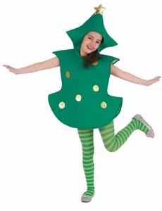 Déguisement Sapin 3D enfant, Taille: 4-6 ans