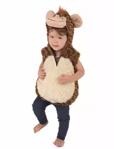 Déguisement singe peluche enfant, Taille: 18–24 mois (86–92cm)