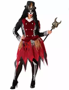 Voodoo heks kostuum voor dames - Plus Size, Maat: X-Large