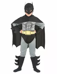 Superhelden vleermuis kostuum voor kinderen, Maat: 4–6 jaar (110–120 cm)