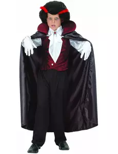 Déguisement vampire élégant garçon, Taille: 4–6 ans (110–120 cm)