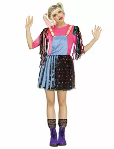 Vrouwenkostuum ondeugende harlekijn, Maat: Medium/Large (42/46)