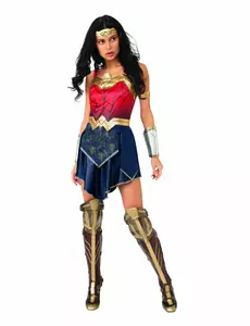 Klassiek Justice League™ Wonder Woman kostuum voor volwassenen, Maat: Small