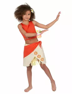 Déguisement Hawaï Corail Fille, Taille: 3–4 ans (XS)