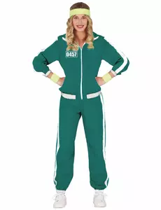 Survêtement vert de participant numéro 457 femme, Taille: Small (36–38)