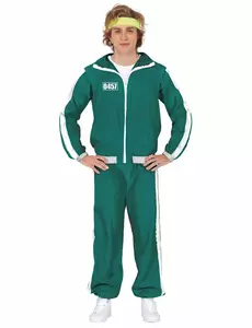 Deelnemerspak Groen Nummer 457 Mannen, Maat: Medium (48–50)