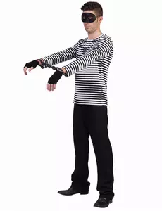 T-shirt à manches longues mime adulte, Taille: Large