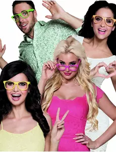 4 fluo brillen voor volwassenen