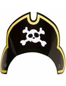 kartonnen Piratenhoeden 8 stuks