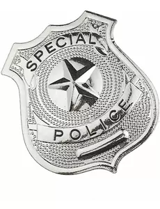 Badge de policier métal adulte