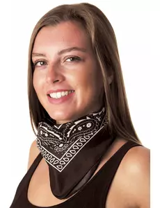 Zwarte bandana voor volwassenen