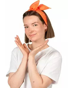 Fluo oranje bandana voor volwassenen