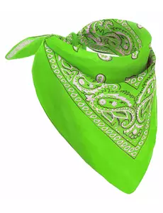 Fluo groene bandana voor volwassenen