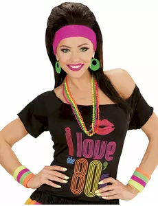 Bandeaux multicolores fluos adulte