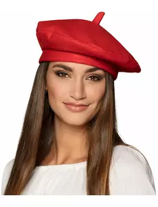 Béret basque rouge adulte