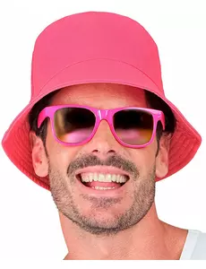 Bob rose fluo adulte