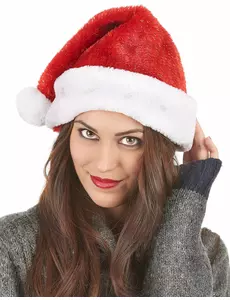 Bonnet de Père Noël rouge lumineux