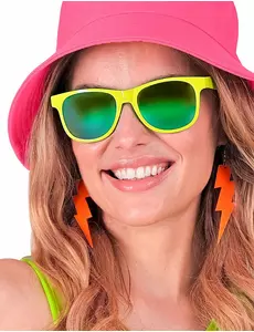 Flitsende oranje oorbellen