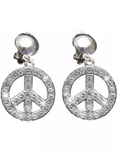Boucles d'oreilles peace and love adulte
